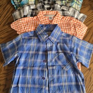 4 Plaid Button Down Shirt 2-T Boys